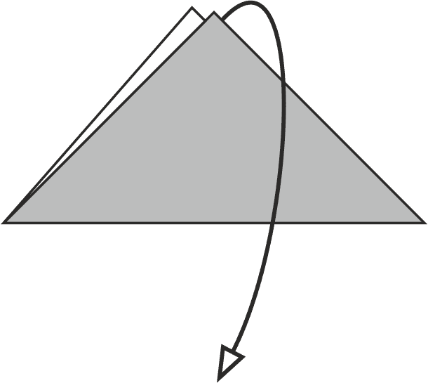 Fold the top triangle down