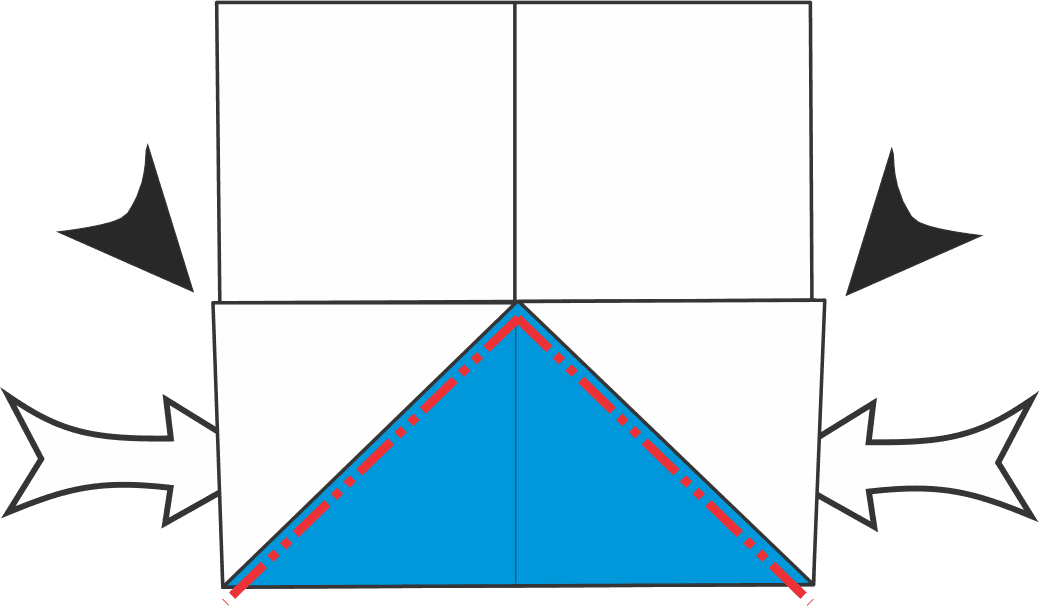 Open and Reverse Fold the Bottom Corners