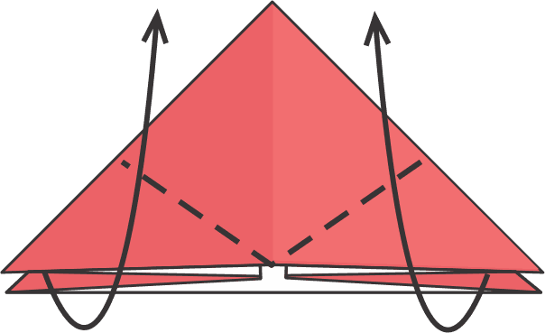 Fold Both Bottom Corners Upward