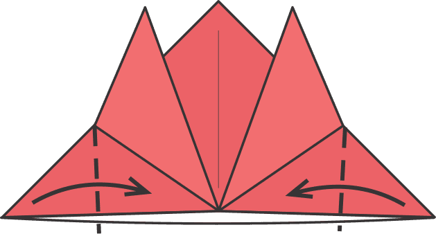 Fold the Side Flaps In Toward the Center
