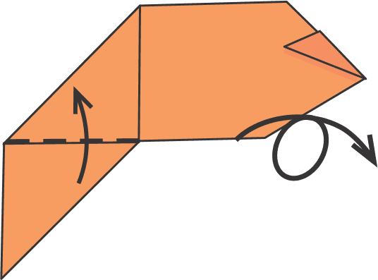 Fold Up the Bottom Fin and Flip