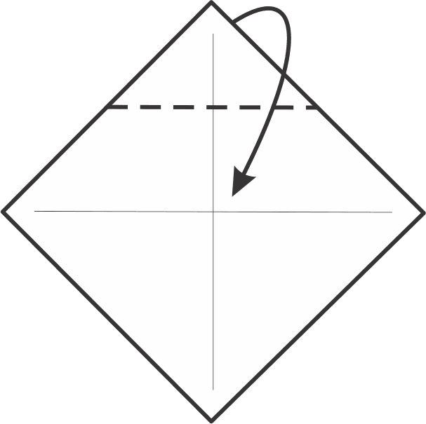 Fold the Top Corner to the Center