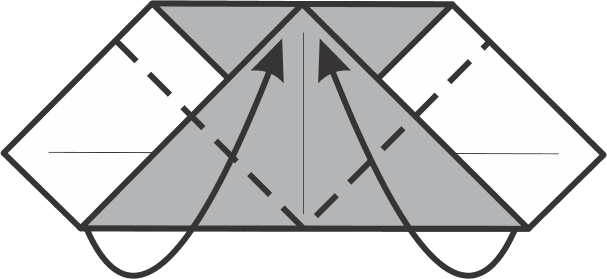 Fold the Side Corners Up to the Center Line