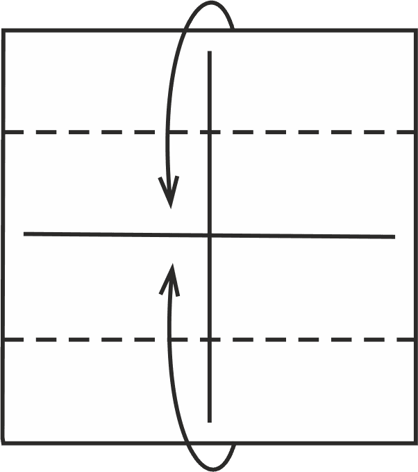 Fold the Top and Bottom Edges to the Center