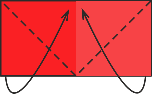 Fold Bottom Corners Up to the Top