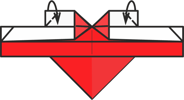 Fold Down the Small Top Sections