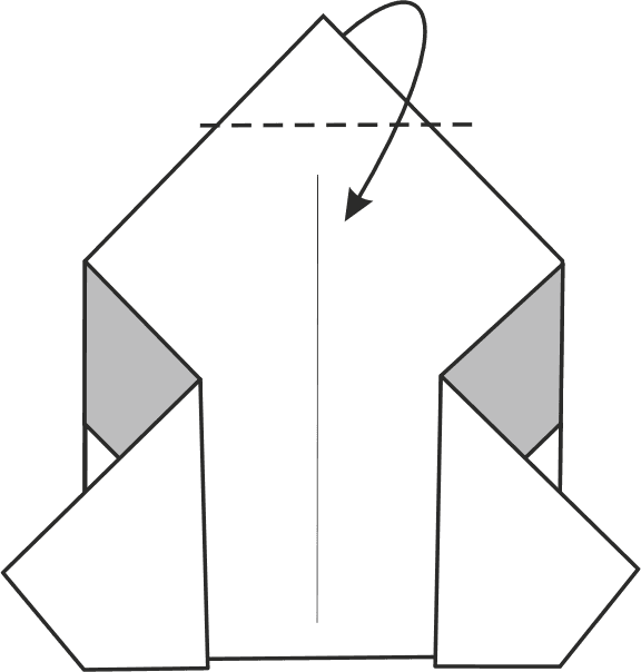 Fold the Top Point Down to Create the Head