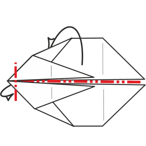 Fold the Front Tip and Bring the Top Section Behind
