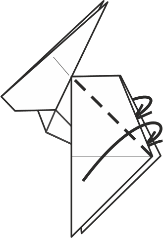 Reverse Fold Both Sides Inward