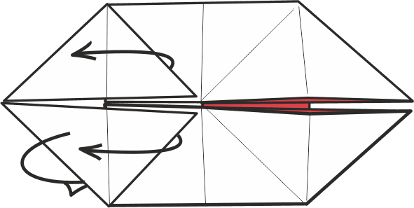 Fold the Left Flaps Over