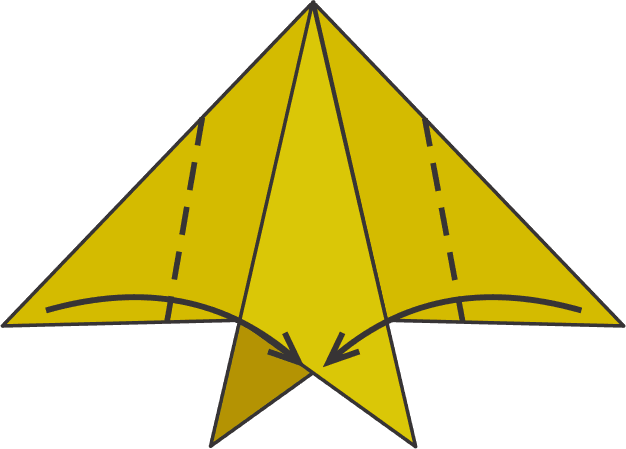 Fold Both Side Edges Inward