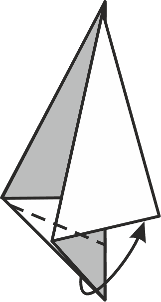 Fold the Bottom Tip Upwards
