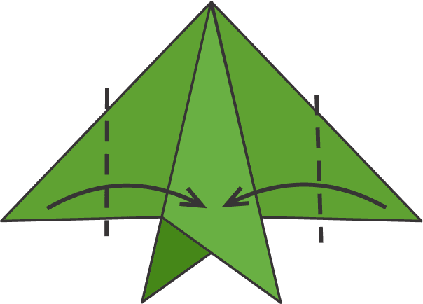 Fold Both Side Edges Inward