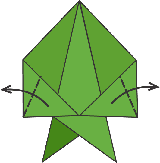 Fold the Side Points Outward