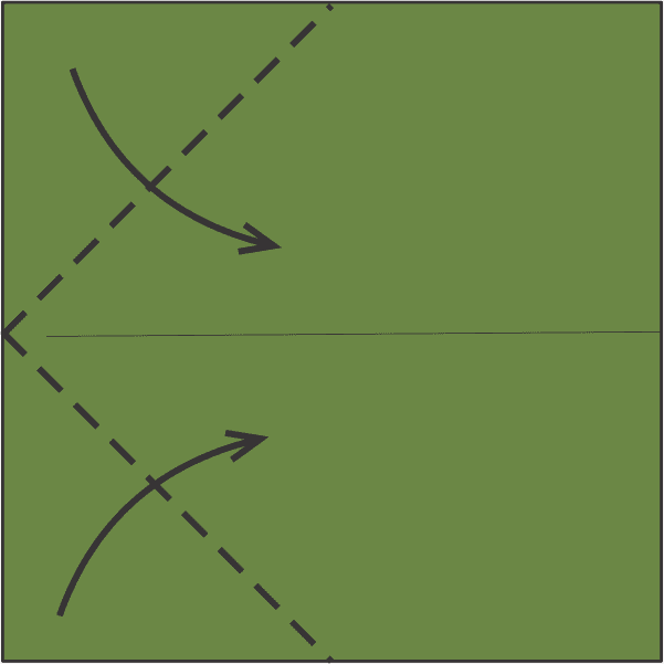 Fold Left Corners Along the Diagonals
