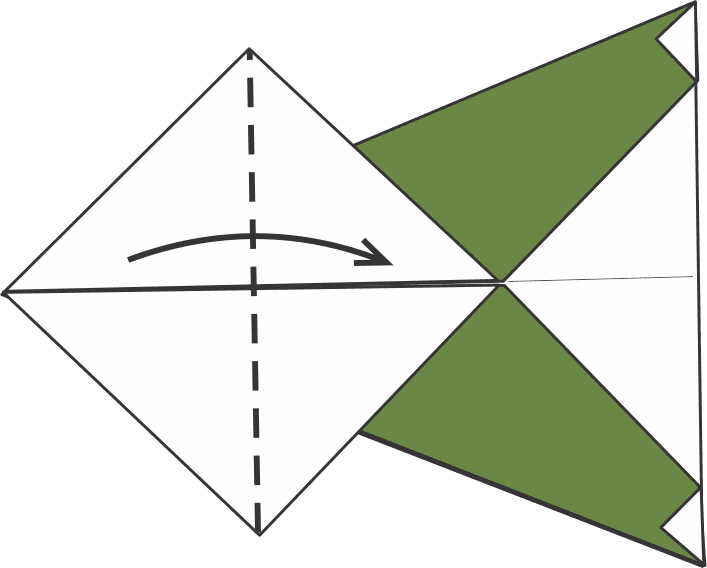 Fold the Left Triangle to the Right