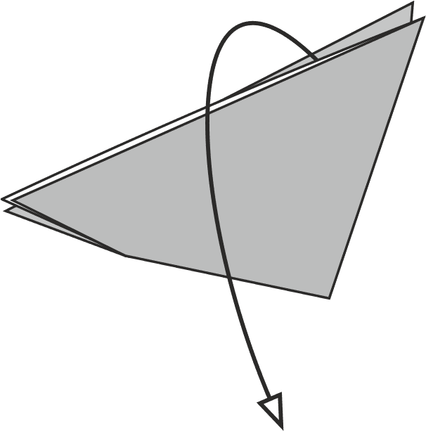 Fold the top point down