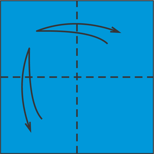 Make Guideline Folds: Horizontal and Vertical