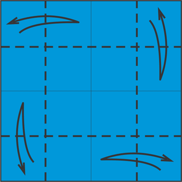 Fold and Unfold Each Edge to the Center