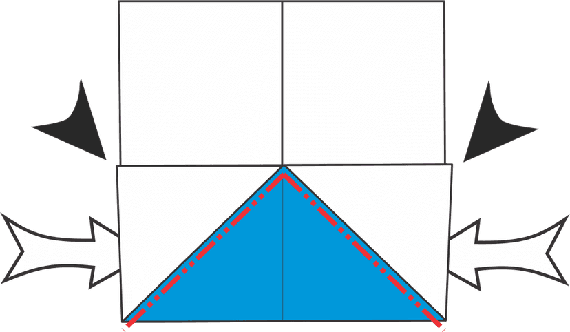 Open and Reverse Fold the Bottom Corners