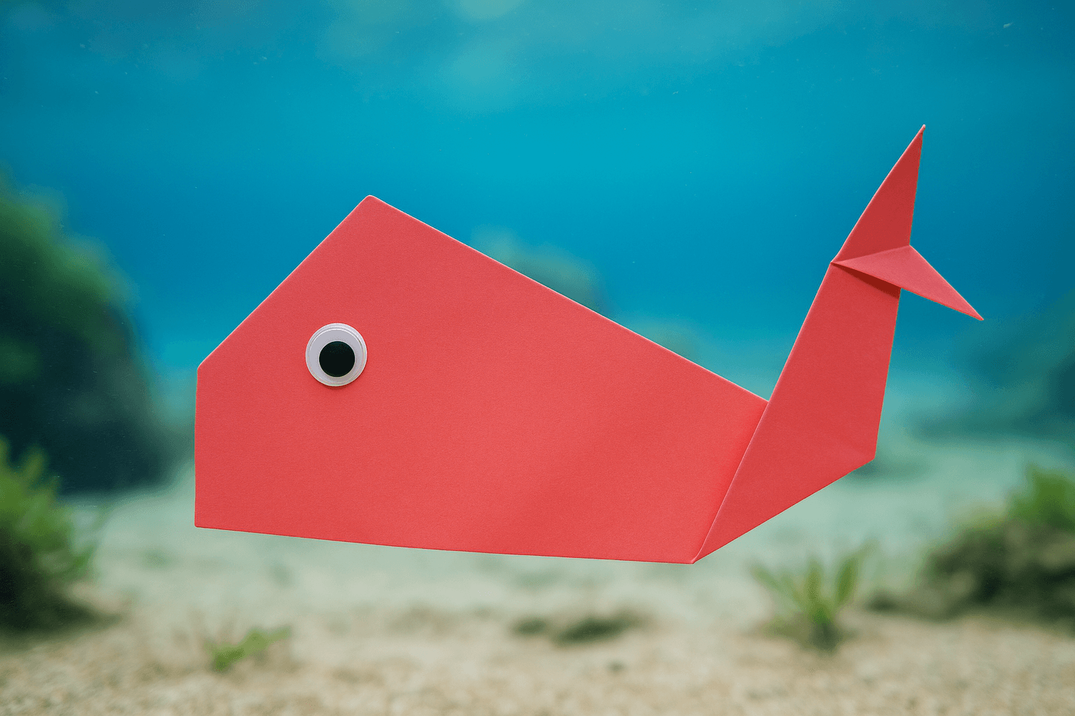 Ballena de Origami Fácil