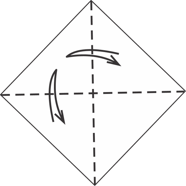Fold and Unfold Both Diagonals