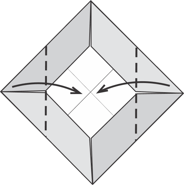 Fold Left and Right Sides to the Center