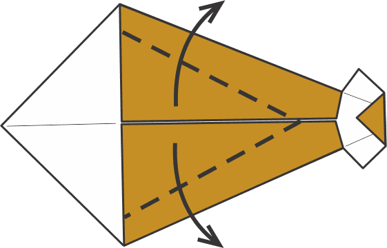 Fold Diagonals for Fins